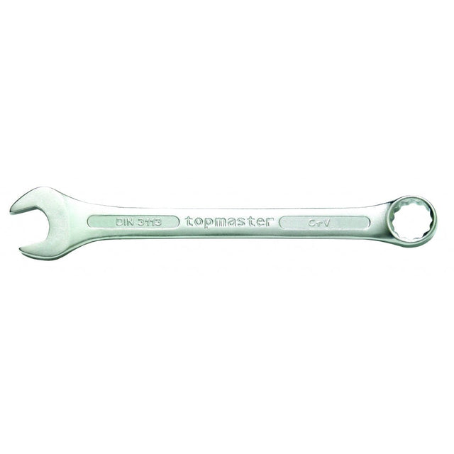 TOP MASTER PRO Cheie combinata 21mm CR - V TMP DIN 3113 Capatul cheii este inclinat cu 15 ° pentru lucru facil in spatii inaccesibile Material: otel crom - vanadiu de inalta cali Top Master Pro - scule electrice si unelte profesionale - BricoMart