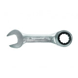 TOP MASTER PRO Cheie combinata cu clichet 10mm STUBBY CR - V TMP Capatul cheii este inclinat cu 15 ° pentru lucru facil in spatii inaccesibile Material: otel crom - vanadiu de inalta cali Top Master Pro - scule electrice si unelte profesionale - BricoMart