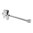 TOP MASTER PRO Cheie combinata cu clichet cap flexibil 15mm FLEX CR - V TMP Capatul cheii este inclinat cu 15 ° pentru lucru facil in spatii inaccesibile Material: otel crom - vanadiu de inalta cali Top Master Pro - scule electrice si unelte profesionale - BricoMart