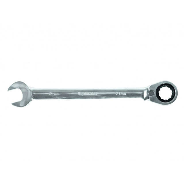 TOP MASTER PRO Cheie combinata cu clichet reversibil 16mm REVERS CR - V TMP Capatul cheii este inclinat cu 15 ° pentru lucru facil in spatii inaccesibile Material: otel crom - vanadiu de inalta cali Top Master Pro - scule electrice si unelte profesionale - BricoMart