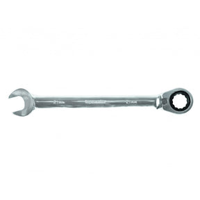 TOP MASTER PRO Cheie combinata cu clichet reversibil 19mm REVERS CR - V TMP Capatul cheii este inclinat cu 15 ° pentru lucru facil in spatii inaccesibile Material: otel crom - vanadiu de inalta cali Top Master Pro - scule electrice si unelte profesionale - BricoMart