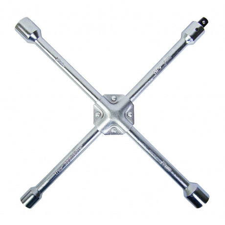 TOP MASTER PRO Cheie cruce roti 17х19х21х22mm CR - V TMP Material: otel crom - vanadiu de inalta calitate Top Master Pro - scule electrice si unelte profesionale - BricoMart