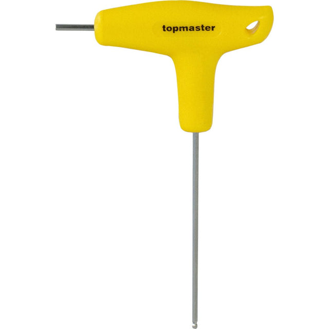 TOP MASTER PRO Cheie imbus cu maner in T 4 mm TMP Forma T, un capat cu bila Unghi de lucru de pana la 25 °, pentru operare in locuri greu accesibile Top Master Pro - scule electrice si unelte profesionale - BricoMart