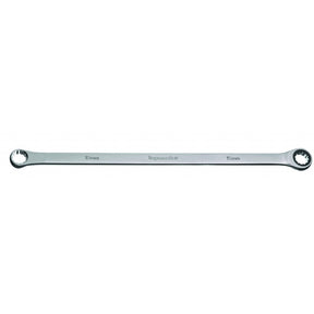 TOP MASTER PRO Cheie inelara cu clichet 17mm CR - V TMP Material: otel crom - vanadiu de inalta calitate Brat lung Top Master Pro - scule electrice si unelte profesionale - BricoMart
