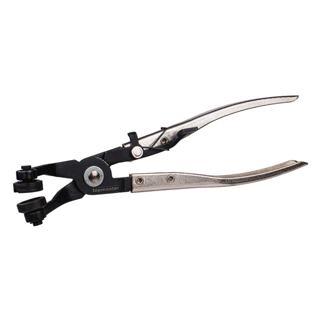 TOP MASTER PRO Cleste indoit pentru coliere furtun TMP Material: otel industrial Top Master Pro - scule electrice si unelte profesionale - BricoMart