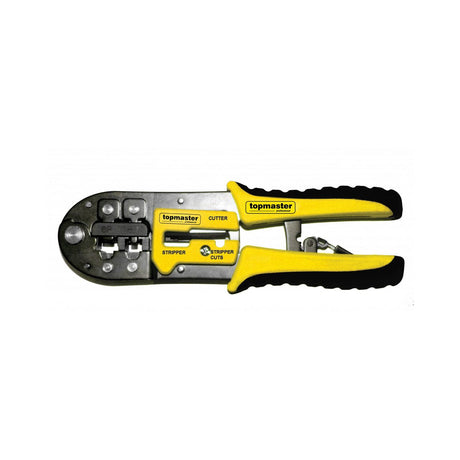 TOP MASTER PRO Cleste pentru sertizare TMP 8P - 6P Mecanism cu clichet Maner ergonomic Top Master Pro - scule electrice si unelte profesionale - BricoMart