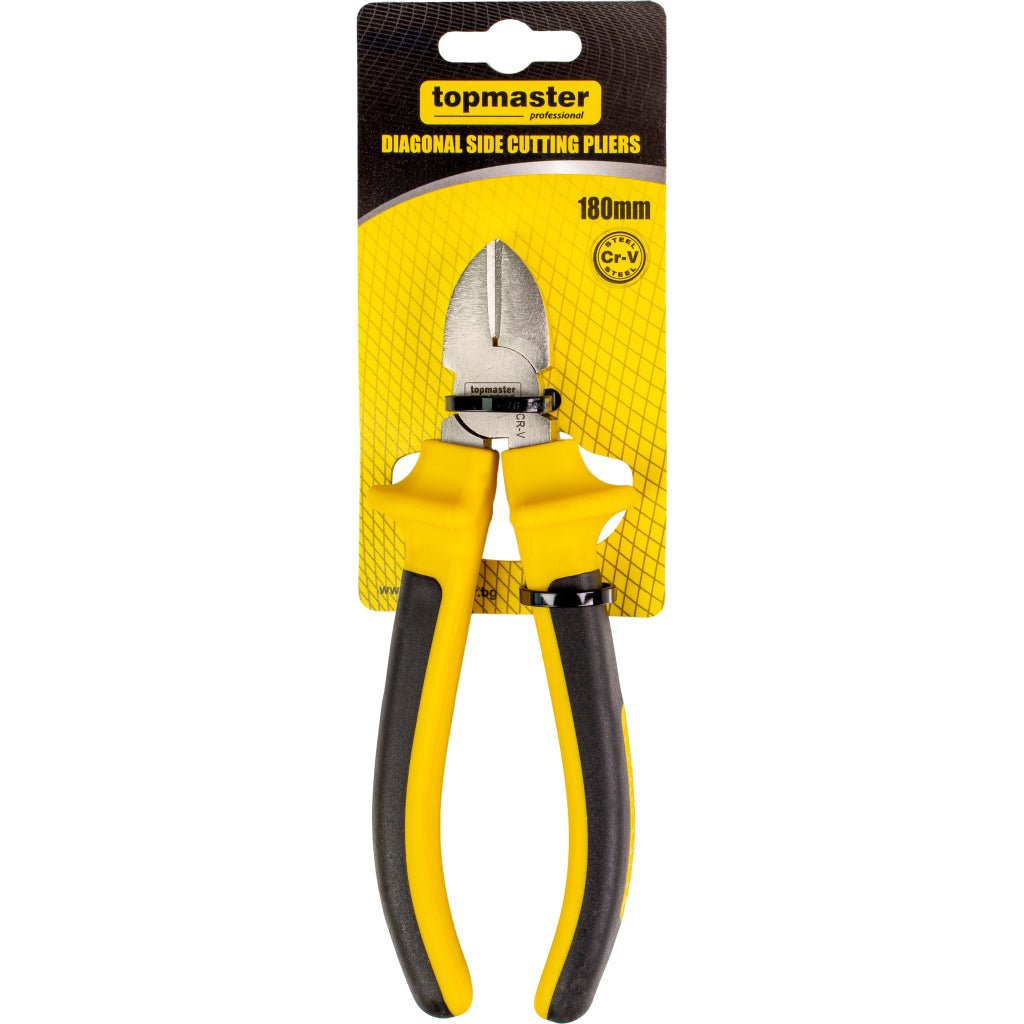 TOP MASTER PRO Cleste sfic 180mm CR - V TMP Material:otel crom - vanadiu calit Muchii calite prin inductie Maner ergonomic Top Master Pro - scule electrice si unelte profesionale - BricoMart