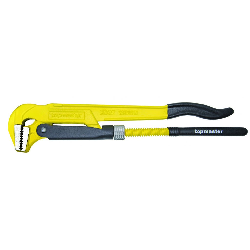 TOP MASTER PRO Cleste suedez 1'' 90° CR - V TMP Dinti profil S caliti suplimentar prin inductie Maner profil dublu T Material:otel crom - vanadiu calit Maner acoperit cu Top Master Pro - scule electrice si unelte profesionale - BricoMart
