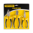 TOP MASTER PRO Clesti combin./Vf asc./sfic set 3pcs CR - V TMP Material:otel crom - vanadiu calit Finisaj lucios Top Master Pro - scule electrice si unelte profesionale - BricoMart