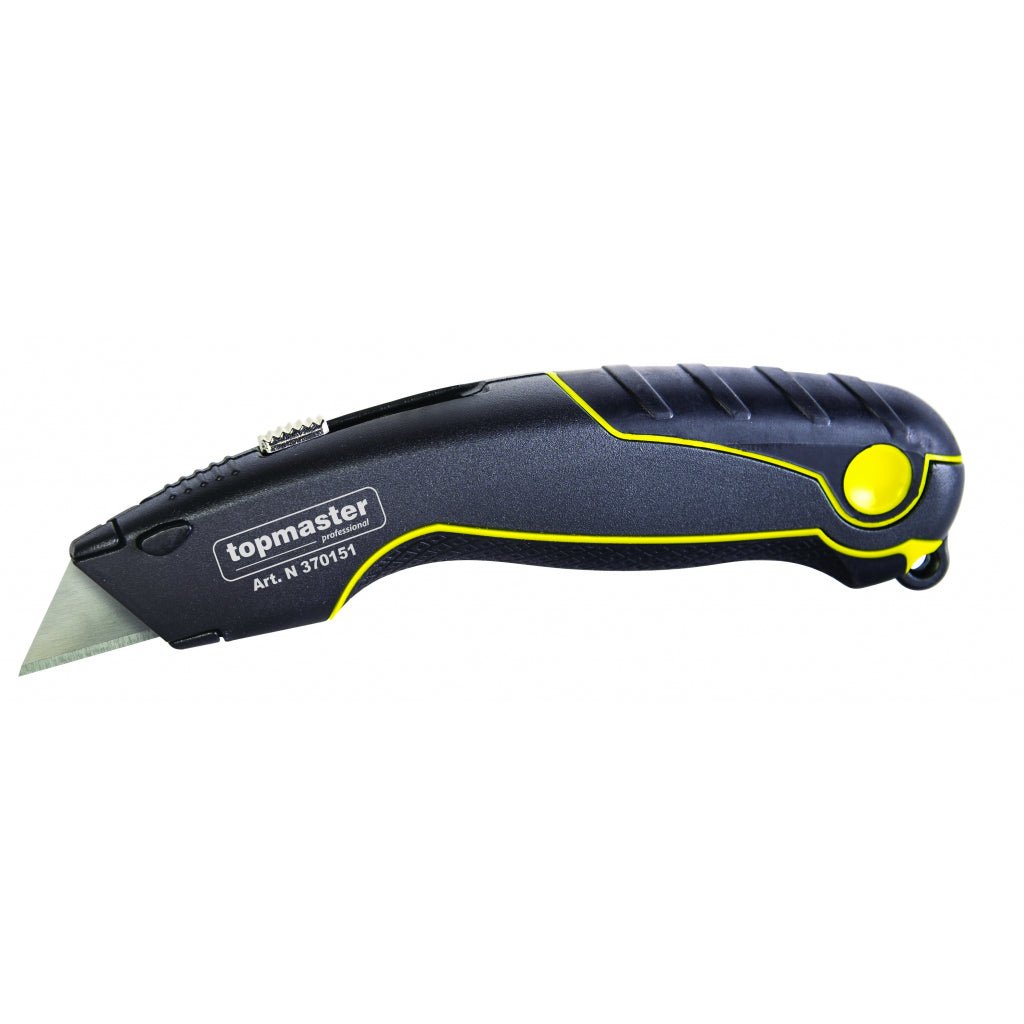 TOP MASTER PRO Cutter multifunctional cu 5 lame trapezoidale TMP Corp metalic Lama trapezoidala Schimbare usoara a lamei Top Master Pro - scule electrice si unelte profesionale - BricoMart