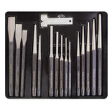 TOP MASTER PRO Dornuri set 15pcs +gauge CR - V TMP Material: otel crom - vanadiu de inalta calitate Top Master Pro - scule electrice si unelte profesionale - BricoMart