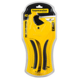 TOP MASTER PRO Foarfeca pentru taiat tevi PPR, PVC, 42 mm Lama cu strat de teflon Carcasa din aluminiu Mâner confortabil cu acoperire TPR Este potrivit pentru tăierea rapidă și p Top Master Pro - scule electrice si unelte profesionale - BricoMart