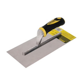 TOP MASTER PRO Gletiera maner plastic 280x120mm TMP Pentru gletuire si tencuire ipsos si adezivi Material:otel inoxidabil Top Master Pro - scule electrice si unelte profesionale - BricoMart