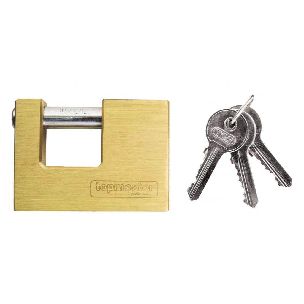 TOP MASTER PRO Lacat bronz 80mm TMP Material: alama Grad inalt de siguranta Top Master Pro - scule electrice si unelte profesionale - BricoMart