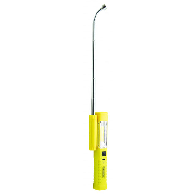 TOP MASTER PRO Lampa lucru LED 3W COB+1W cu tija magnetica flexibila TMP Magnet telescopic Baterie Li - Ion Top Master Pro - scule electrice si unelte profesionale - BricoMart