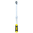 TOP MASTER PRO Maner clichet 1/4" 72 dinti extensibil 120 - 200mm TMP Maner bi - material pentru o mai buna prindere Material: otel crom - vanadiu de inalta calitate Brat telescopic Top Master Pro - scule electrice si unelte profesionale - BricoMart