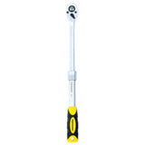 TOP MASTER PRO Maner clichet 1/4" 72 dinti extensibil 120 - 200mm TMP Maner bi - material pentru o mai buna prindere Material: otel crom - vanadiu de inalta calitate Brat telescopic Top Master Pro - scule electrice si unelte profesionale - BricoMart