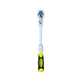 TOP MASTER PRO Maner clichet 1/4" 72 extensibil 150 - 200mm articulat TMP Cap pivotant Maner bi - material pentru o mai buna prindere Material: otel crom - vanadiu de inalta calitate Brat telescopic Top Master Pro - scule electrice si unelte profesionale - BricoMart