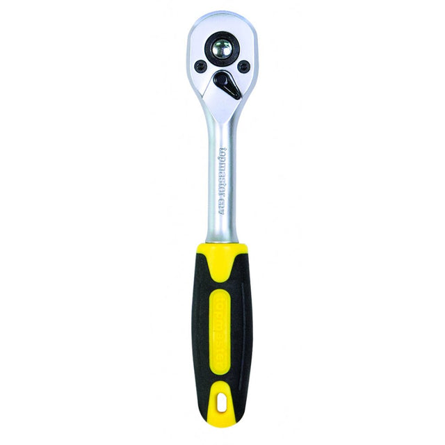 TOP MASTER PRO Maner clichet 1/4" x 72 dinti TMP Maner bi - material pentru o mai buna prindere Material: otel crom - vanadiu de inalta calitate Top Master Pro - scule electrice si unelte profesionale - BricoMart