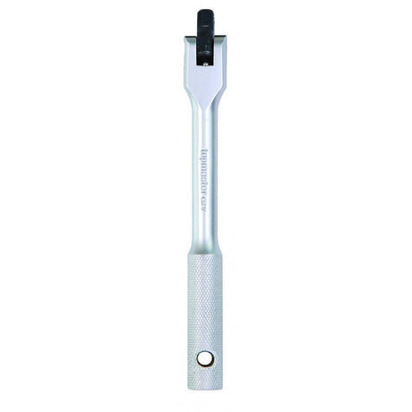 TOP MASTER PRO Maner flexibil 1/4" x 6" CR - V TMP Material: otel crom - vanadiu de inalta calitate Cap detasabil pentru operare in locuri greu accesibile Standard: DIN3121 Top Master Pro - scule electrice si unelte profesionale - BricoMart
