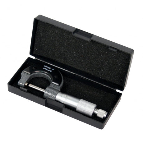 TOP MASTER PRO Micrometru 00 - 25x0.01mm TMP Corp Material:otel inoxidabil Top Master Pro - scule electrice si unelte profesionale - BricoMart