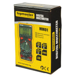 TOP MASTER PRO Multimetru MM01 TMP Multifuncționalitate: Permite măsurarea tensiunii AC și DC, curentului, rezistenței, capacității și verificarea diodei. Top Master Pro - scule electrice si unelte profesionale - BricoMart