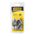 TOP MASTER PRO Nituri tip piulita 8mm 25buc TMP Se folosesc la asamblarea tablei, otelului, aluminiului, plasticului, fibrei de sticla etc. Top Master Pro - scule electrice si unelte profesionale - BricoMart