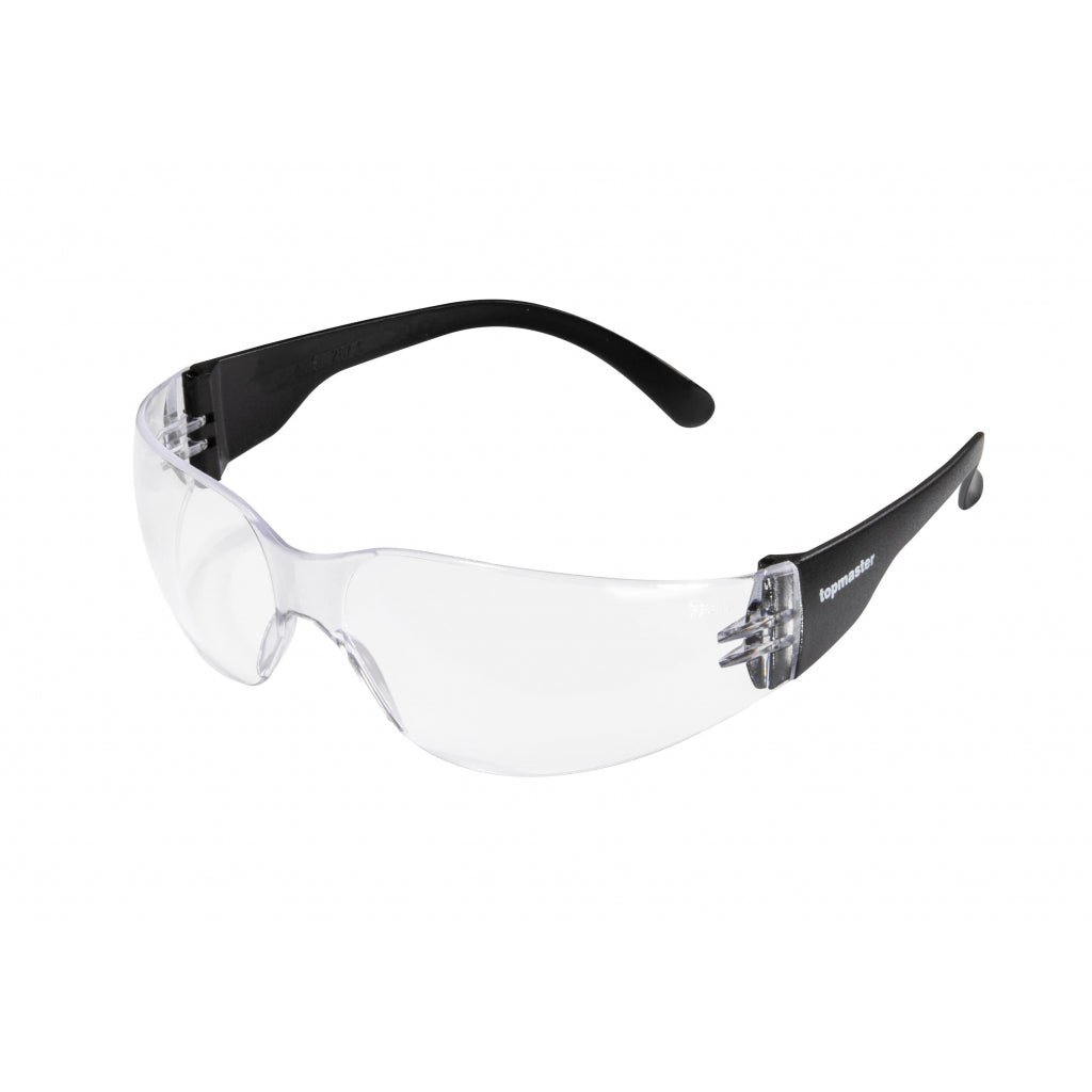 TOP MASTER PRO Ochelari de protectie SG02 cu lentile transparente TMP Lentile transparente Lentilele din policarbonat urmăresc curba capului și oferă o vizibilitate excelentă și o protecție Top Master Pro - scule electrice si unelte profesionale - BricoMart
