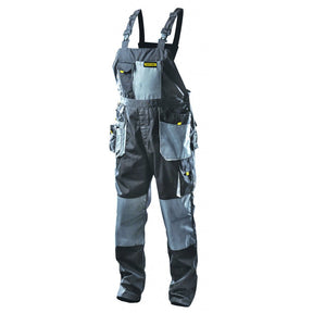 TOP MASTER PRO Pantalon cu pieptar TMP XL Buzunare multifuncționale Țesătură armată pe genunchi Buzunar pentru tampoane Banda reflectorizantă Reglarea suplimentar Top Master Pro - scule electrice si unelte profesionale - BricoMart