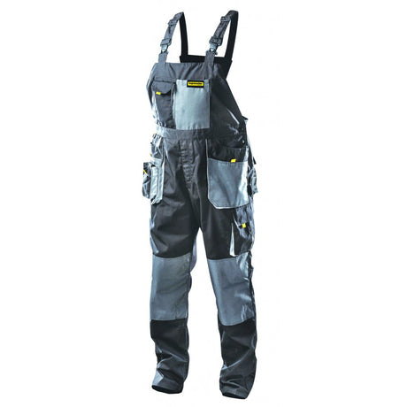TOP MASTER PRO Pantalon cu pieptar TMP XL Buzunare multifuncționale Țesătură armată pe genunchi Buzunar pentru tampoane Banda reflectorizantă Reglarea suplimentar Top Master Pro - scule electrice si unelte profesionale - BricoMart