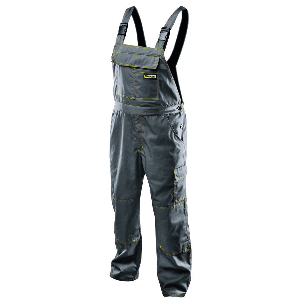 TOP MASTER PRO Pantalon cu pieptar TMP XXL Buzunare multifuncționale Bretele Bandă elastică în talie Buzunar pentru genunchi Top Master Pro - scule electrice si unelte profesionale - BricoMart