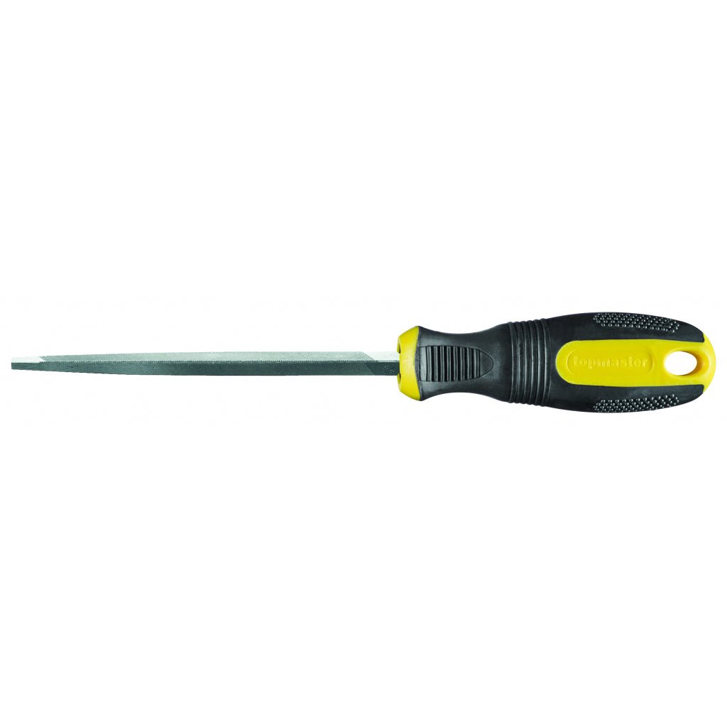 TOP MASTER PRO Pila triunghiulara 150mm TMP Otel calit Maner in doua straturi pentru prindere mai buna Top Master Pro - scule electrice si unelte profesionale - BricoMart