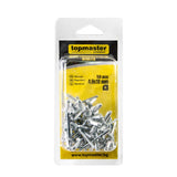 TOP MASTER PRO Pop - nituri 4.8x10mm 50buc TMP Fabricat din aluminiu Sunt utilizate pe scară largă în industria auto și în construcții datorită durabilității Top Master Pro - scule electrice si unelte profesionale - BricoMart