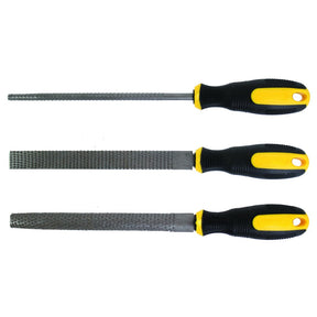 TOP MASTER PRO Raspile 200mm set 3pcs TMP Otel calit Maner in doua straturi pentru prindere mai buna Top Master Pro - scule electrice si unelte profesionale - BricoMart