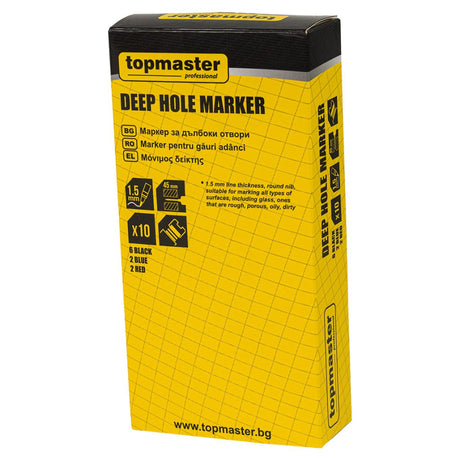 TOP MASTER PRO Set 10 dispozitive de marcat loc de gaurire, adanci, TMP Top Master Pro - scule electrice si unelte profesionale - BricoMart