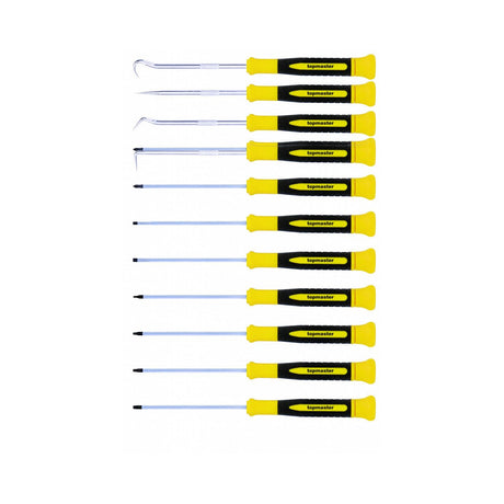TOP MASTER PRO Set 12 buc. surubelnite de precizie TMP Material:otel crom - vanadiu Maner rotativ Top Master Pro - scule electrice si unelte profesionale - BricoMart