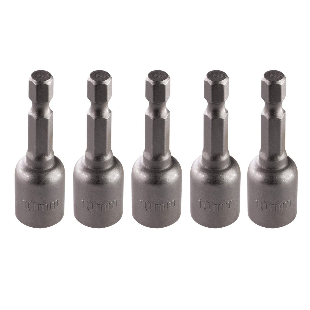TOP MASTER PRO Set 5 biti cu tubulara 10x48 mm TMP Fabricat din oțel crom vanadiu Hexagon intern Vârf magnetizat Sunt potrivite pentru zone greu accesibile Top Master Pro - scule electrice si unelte profesionale - BricoMart