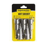 TOP MASTER PRO Set 5 biti cu tubulara 8x65 mm TMP - Top Master Pro - scule electrice si unelte profesionale - BricoMart