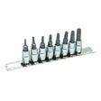 TOP MASTER PRO Set 8 biti Torx 1/4' TS8 - 40 TMP Material:otel crom - vanadiu cu rezistenta crescuta la uzura Prindere patrat 1/4 " Top Master Pro - scule electrice si unelte profesionale - BricoMart