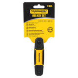 TOP MASTER PRO Set 8 buc. chei imbus 1.5 - 8mm CR - V TMP Material: otel crom - vanadiu de inalta calitate Top Master Pro - scule electrice si unelte profesionale - BricoMart