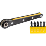 TOP MASTER PRO Set biti 6 buc Design compact, usor de utilizat chiar și în locuri greu accesibile Accesoriu cu clichet pătrat 1/4" Mecanism cu clichet Top Master Pro - scule electrice si unelte profesionale - BricoMart