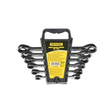 TOP MASTER PRO Set chei duble inelare cu clichet 6buc CR - V TMP Finisaj lustruit oglinda Material: otel crom - vanadiu de inalta calitate Top Master Pro - scule electrice si unelte profesionale - BricoMart