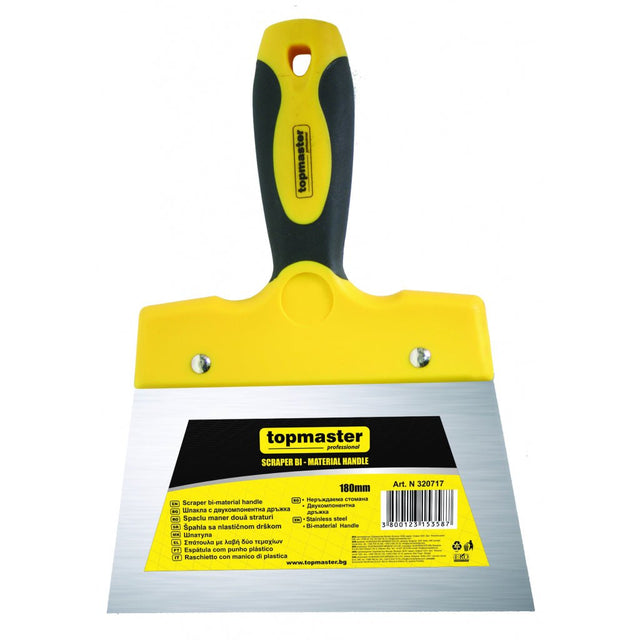 TOP MASTER PRO Spaclu cu maner plastic 200mm TMP Material:otel inoxidabil Maner 2 straturi Top Master Pro - scule electrice si unelte profesionale - BricoMart