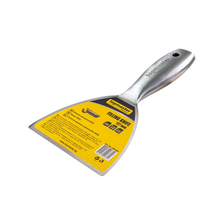 TOP MASTER PRO Spaclu INOX 127mm TMP Grosime redusă pentru o mai bună flexibilitate Colturi rotunjite Tratament termic Finisaj mat Top Master Pro - scule electrice si unelte profesionale - BricoMart