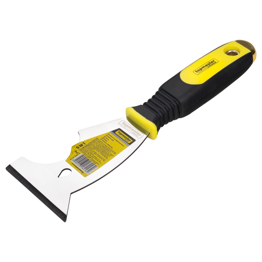 TOP MASTER PRO Spaclu multifunctional 5 in 1 maner TPR TMP Material:otel inoxidabil Maner 2 straturi Top Master Pro - scule electrice si unelte profesionale - BricoMart