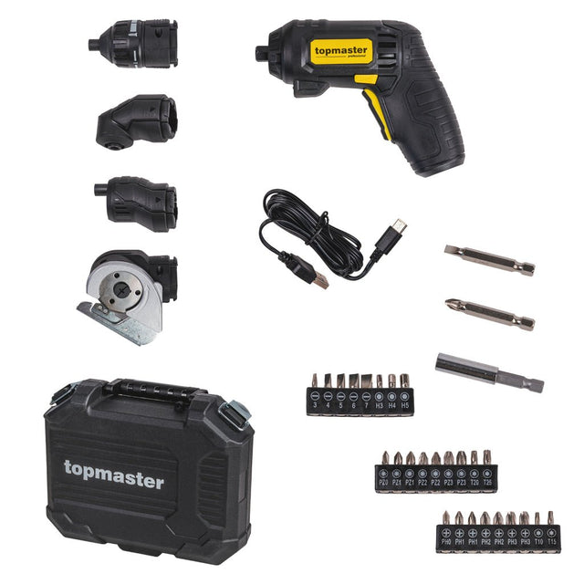 TOP MASTER PRO Surubelnita cu acumulator 4 in 1 TMP Multifuncționalitate (4 în 1): șurubelnița oferă patru funcții diferite într - un singur instrument, făcând - o extrem de ve Top Master Pro - scule electrice si unelte profesionale - BricoMart