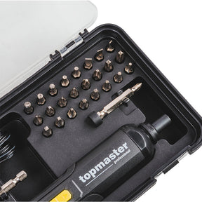 TOP MASTER PRO Surubelnita cu acumulator 4V COMPACT TMP Confortabil de utilizat chiar și pentru perioade îndelungate Durată de viață lungă a bateriei Gama largă de aplicații da Top Master Pro - scule electrice si unelte profesionale - BricoMart