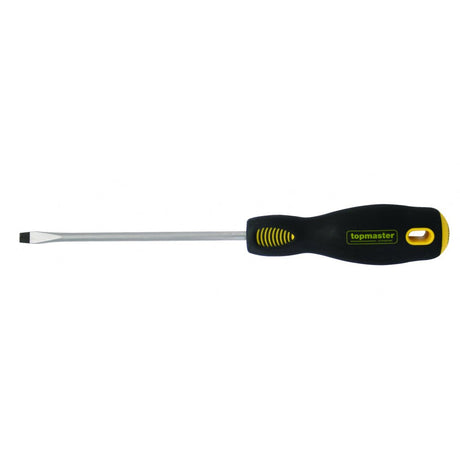 TOP MASTER PRO Surubelnita dreapta 5.5х125mm SVCM TMP Maner ergonomic 2 straturi TPR Varf magnetizat Finisaj crom mat Top Master Pro - scule electrice si unelte profesionale - BricoMart