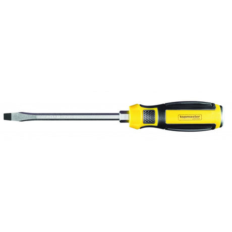 TOP MASTER PRO Surubelnita dreapta 6x150mm CR - V TMP Material:otel crom - vanadiu Cap metalic pentru impact Profil hexagonat Top Master Pro - scule electrice si unelte profesionale - BricoMart