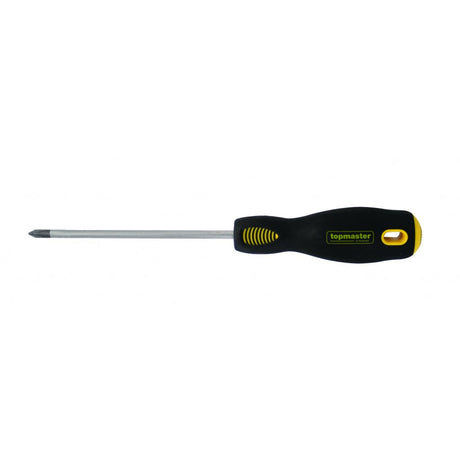 TOP MASTER PRO Surubelnita pozi Pz1 5х100mm SVCM TMP Maner ergonomic 2 straturi TPR Varf magnetizat Finisaj crom mat Top Master Pro - scule electrice si unelte profesionale - BricoMart